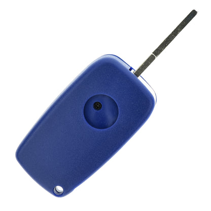 MT-KEY Funk Schlüssel 434MHZ kompatibel mit Peugeot Bipper Opel Combo D Fiat Ducato 250 Panda II III Stilo Bravo 198 Doblo II 433MHZ Klappschlüssel