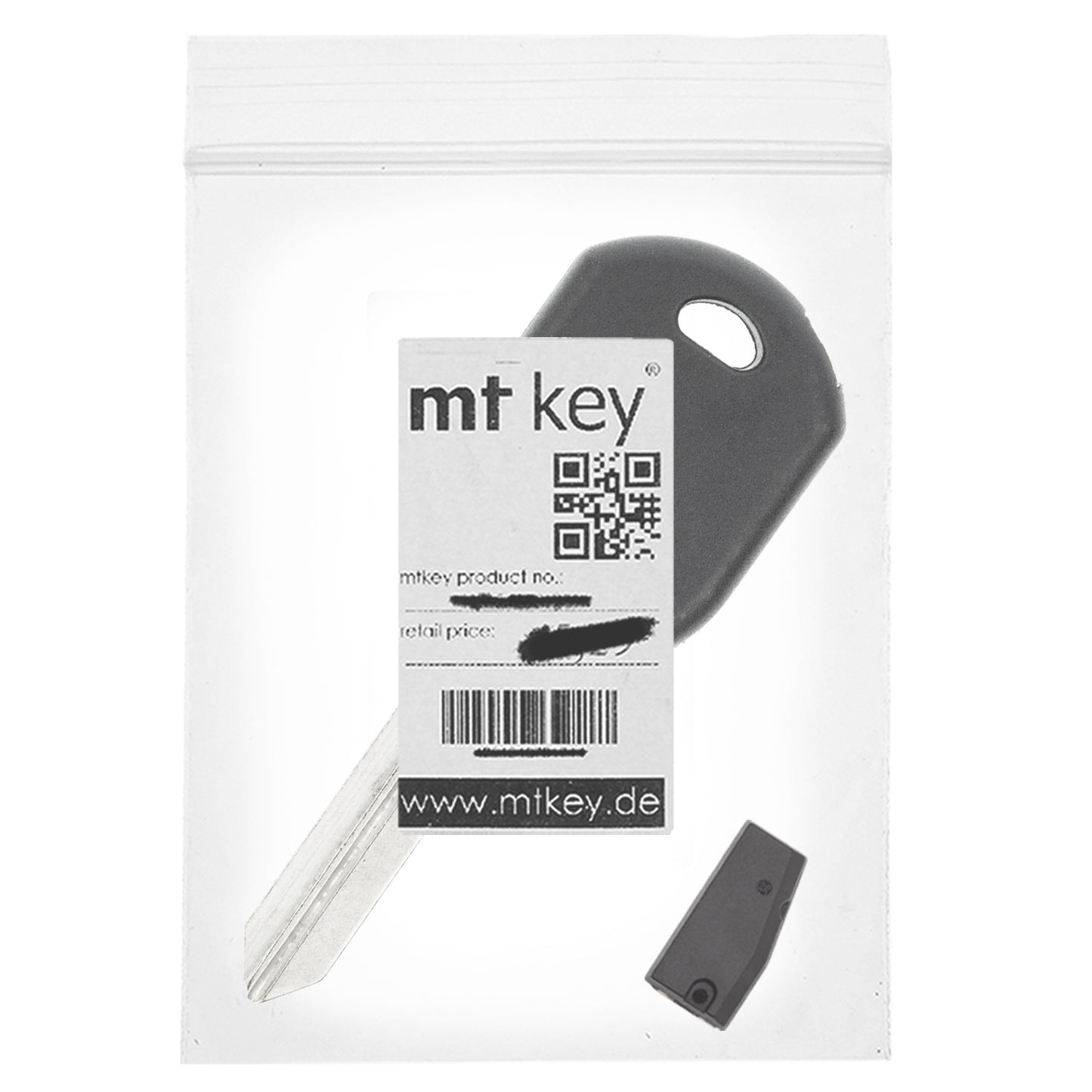 MT-KEY Auto Zünd Schlüssel Rohling FO38R + ID63 40 Bit Transponder kompatibel mit Ford Escape II 05-12 Eer IV 08-12 F-250 04-11 FIVe Hundred 05-07 Flex 08-12 Freestar 04-07 Freestyle D219 05-07