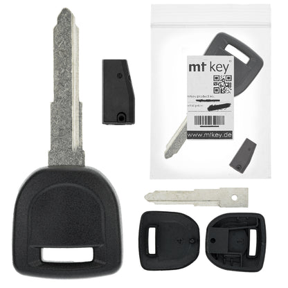 MT-KEY Auto Zünd Schlüssel Rohling MAZ24 + ID63 40 Bit Transponder Wegfahrsperre kompatibel mit Mazda 2 Dy/De Ab 03 3 Bk/Bl Ab 04 5 Cr/Cw 05-15 6 Gg/Gy/Gg1/Gh 03-13 Demio [J] Ab 03