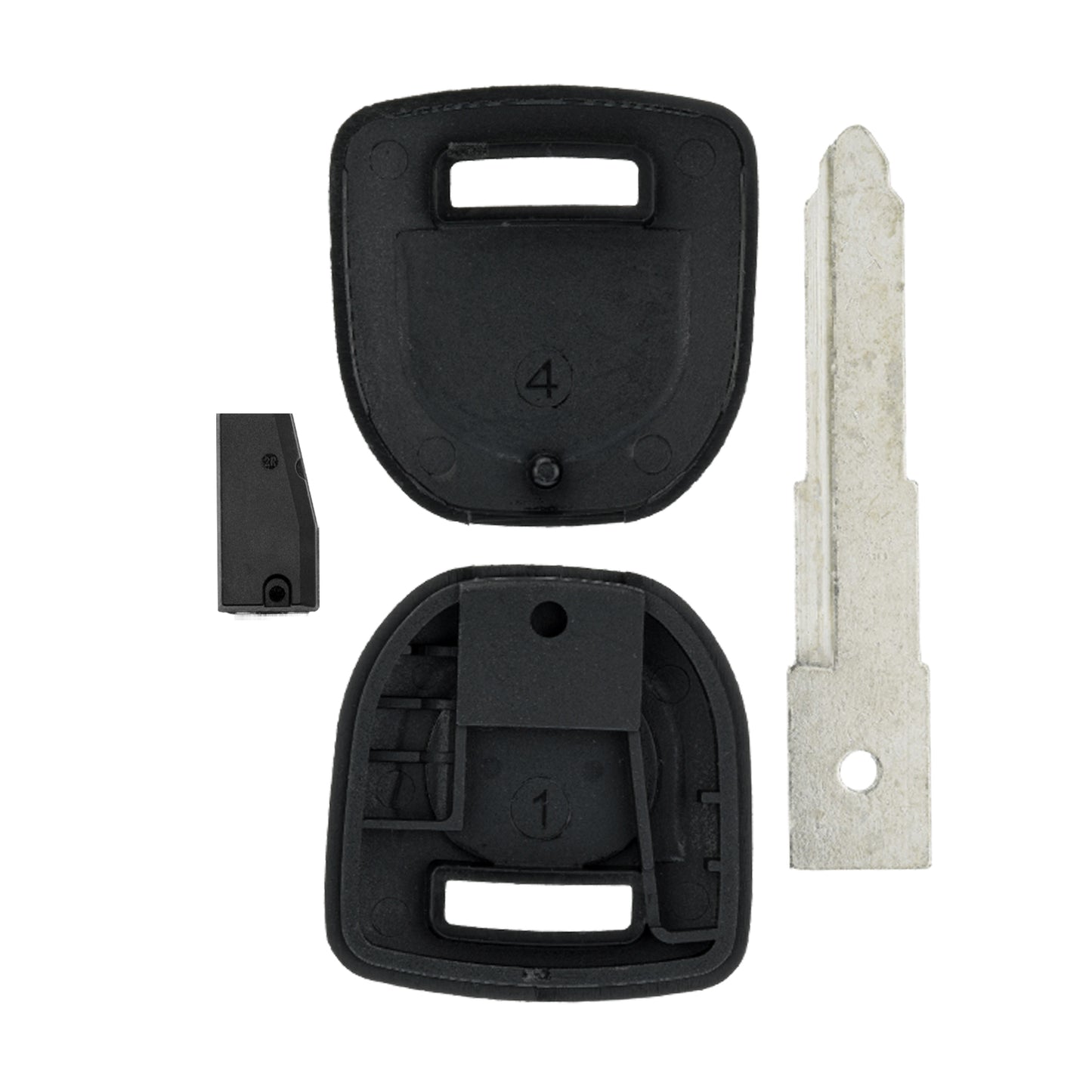 MT-KEY Auto Zünd Schlüssel Rohling MAZ24 + ID63 40 Bit Transponder Wegfahrsperre kompatibel mit Mazda 2 Dy/De Ab 03 3 Bk/Bl Ab 04 5 Cr/Cw 05-15 6 Gg/Gy/Gg1/Gh 03-13 Demio [J] Ab 03