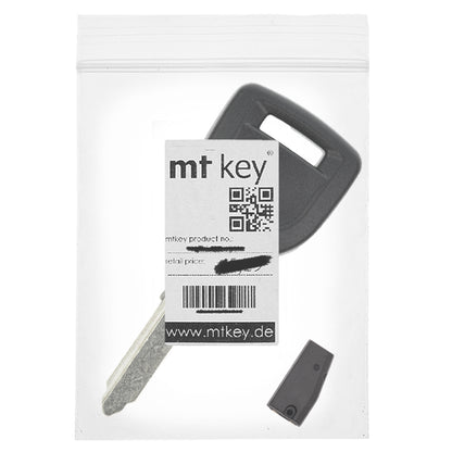 MT-KEY Auto Zünd Schlüssel Rohling MAZ24 + ID63 40 Bit Transponder Wegfahrsperre kompatibel mit Mazda 2 Dy/De Ab 03 3 Bk/Bl Ab 04 5 Cr/Cw 05-15 6 Gg/Gy/Gg1/Gh 03-13 Demio [J] Ab 03
