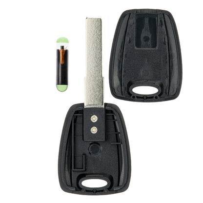 Auto Zünd Schlüssel Rohling Schwarz SIP22 + ID48 Transponder kompatibel mit Alfa Romeo 147 156 932 03-06 GT -10 Fiat Bravo 198 Doblo -11 Doblo 223 Ducato II 244 -08 Idea 03-10 Stilo -08 Peugeot Boxer