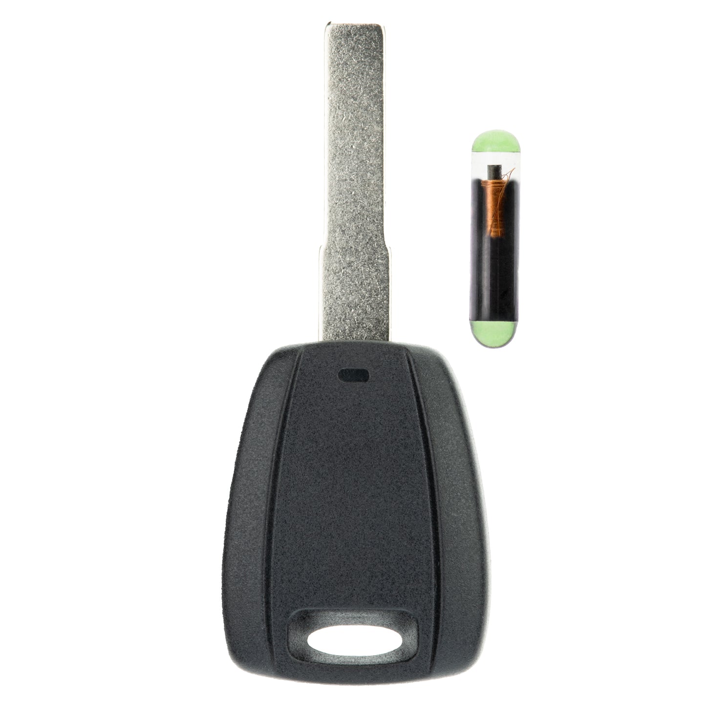 Auto Zünd Schlüssel Rohling Schwarz SIP22 + ID48 Transponder kompatibel mit Alfa Romeo 147 156 932 03-06 GT -10 Fiat Bravo 198 Doblo -11 Doblo 223 Ducato II 244 -08 Idea 03-10 Stilo -08 Peugeot Boxer