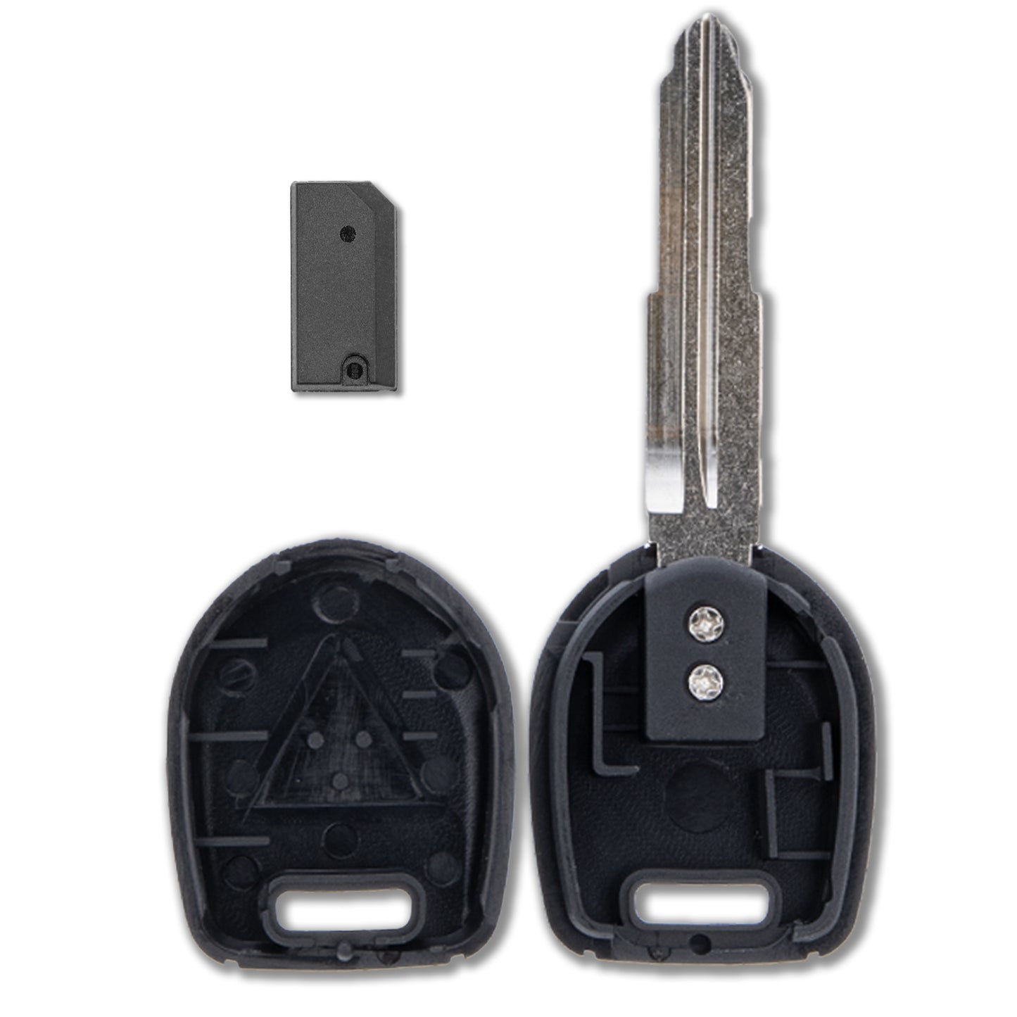 MT-KEY Auto Zünd Schlüssel Rohling MIT8 + ID64 Transponder Wegfahrsperre kompatibel mit Mitsubishi Eclipse III D50 00-02 Galant VIII Ea0 00-02