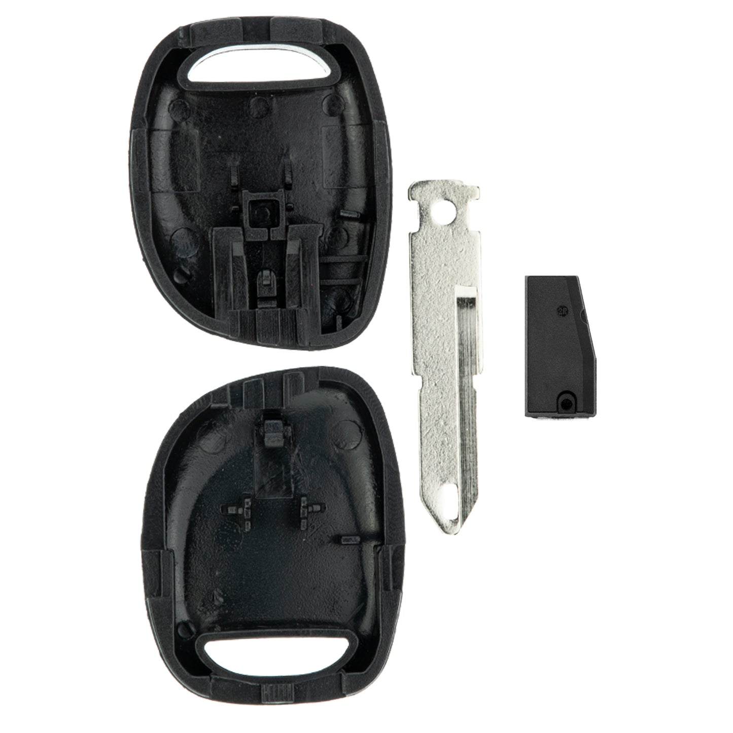 MT-KEY Auto Zünd Schlüssel Rohling NE73 + ID64 Transponder Wegfahrsperre kompatibel mit Renault Megane I 98-00