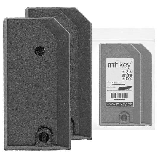 2X Auto Schlüssel Transponder Wegfahrsperre Texas CRYPTO 4D / Typ: ID64 4D64 (ID4D64) / Material: Karbon (T8) / programmierbar