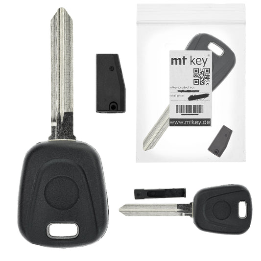 MT-KEY Auto Zünd Schlüssel Rohling SZ18 + ID65 Transponder Wegfahrsperre kompatibel mit Suzuki 800 07-10 Esteem 07-10 Omni 07-10