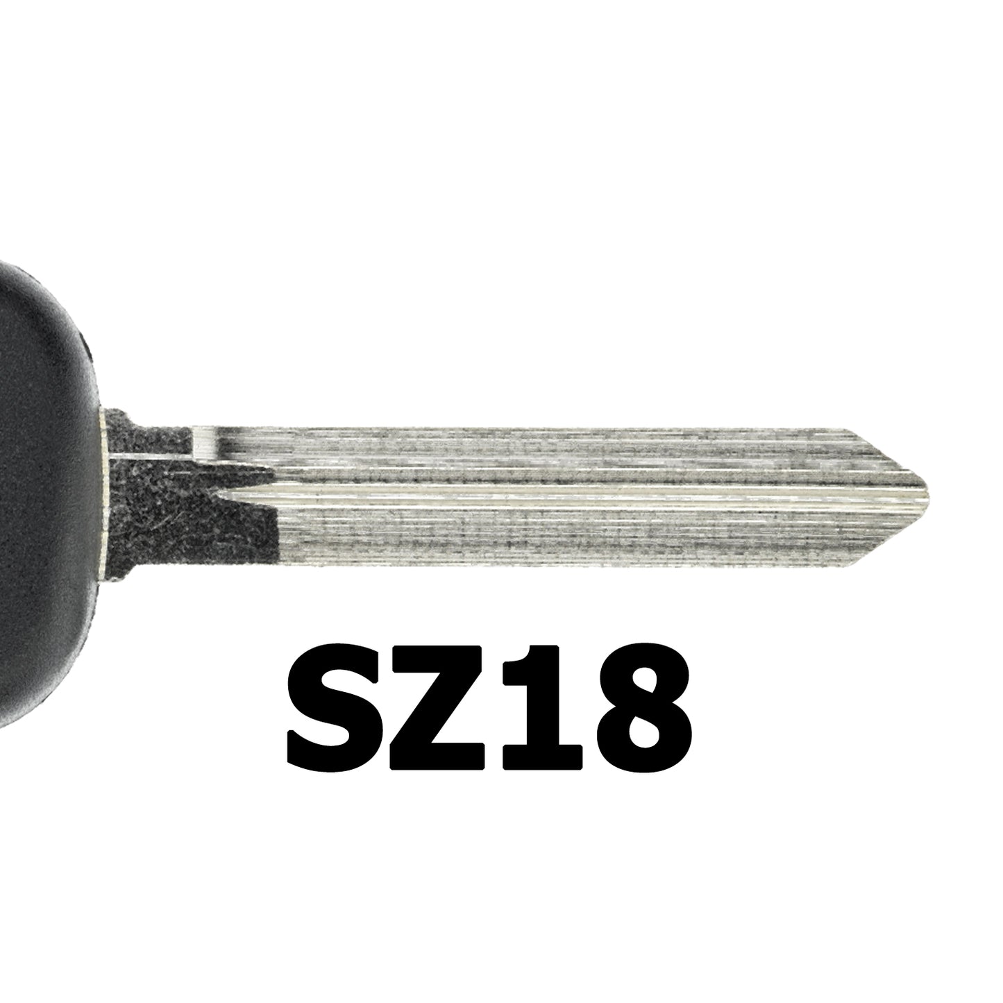 MT-KEY Auto Zünd Schlüssel Rohling SZ18 + ID65 Transponder Wegfahrsperre kompatibel mit Suzuki 800 07-10 Esteem 07-10 Omni 07-10
