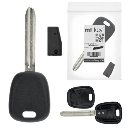 MT-KEY Auto Zünd Schlüssel Rohling SZ22 + ID66 Transponder Wegfahrsperre kompatibel mit Suzuki Liana 06-09