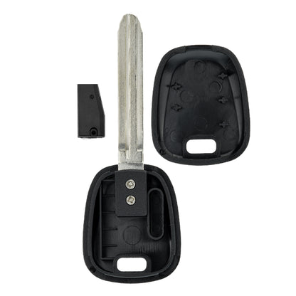 MT-KEY Auto Zünd Schlüssel Rohling SZ22 + ID66 Transponder Wegfahrsperre kompatibel mit Suzuki Liana 06-09