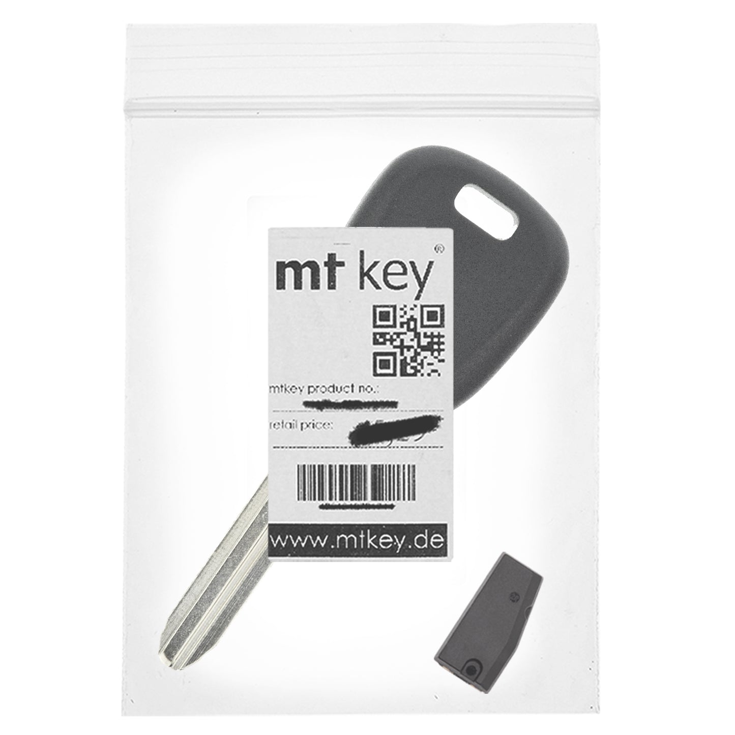 MT-KEY Auto Zünd Schlüssel Rohling SZ22 + ID66 Transponder Wegfahrsperre kompatibel mit Suzuki Liana 06-09