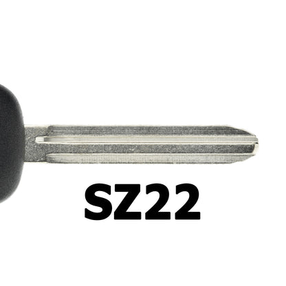 MT-KEY Auto Zünd Schlüssel Rohling SZ22 + ID66 Transponder Wegfahrsperre kompatibel mit Suzuki Liana 06-09