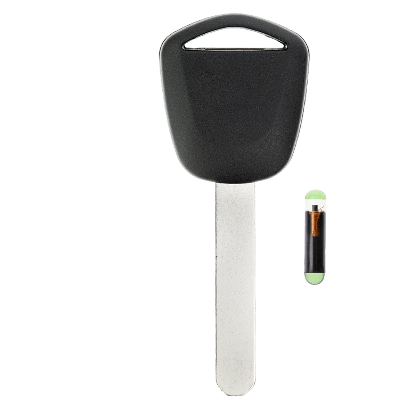 MT-KEY Auto Zünd Schlüssel Rohling HON66 + ID48 Transponder Wegfahrsperre kompatibel mit Honda City 02-08 Civic Gen.7 02-05 Cr-V Rd 02-06 FR-V 04-07 Jazz Gd 01-08 S2000 04-05 Stream 03-07