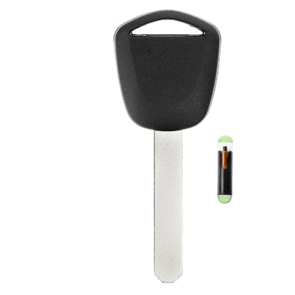 MT-KEY Auto Zünd Schlüssel Rohling HON66 + ID48 Transponder Wegfahrsperre kompatibel mit Honda City 02-08 Civic Gen.7 02-05 Cr-V Rd 02-06 FR-V 04-07 Jazz Gd 01-08 S2000 04-05 Stream 03-07