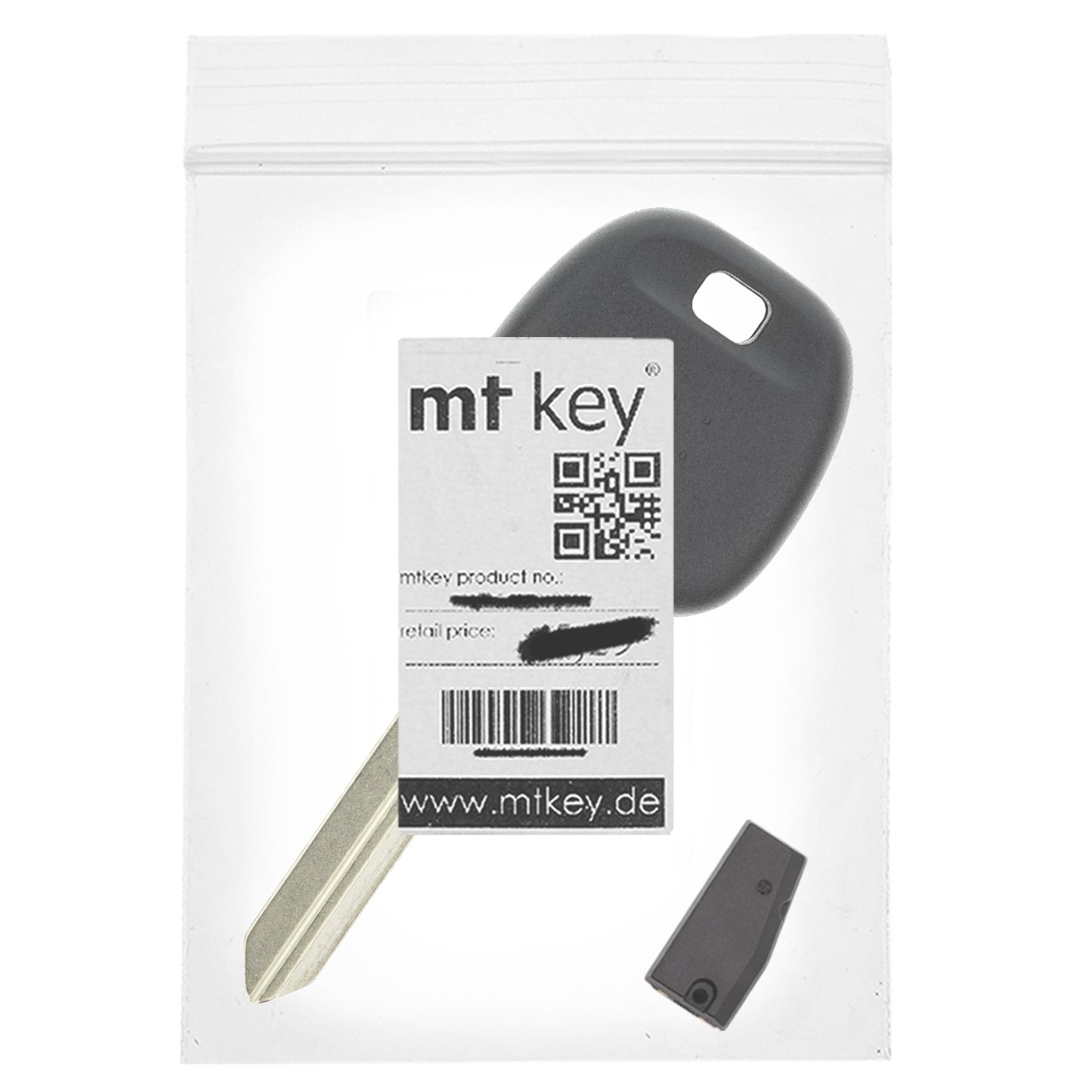 MT-KEY Auto Zünd Schlüssel Rohling TOY41 + ID67 Transponder Wegfahrsperre kompatibel mit Daihatsu Cuore 07-10 Materia 06-10 Sirion 05-10 Terios 06-10 Trevis 07-10