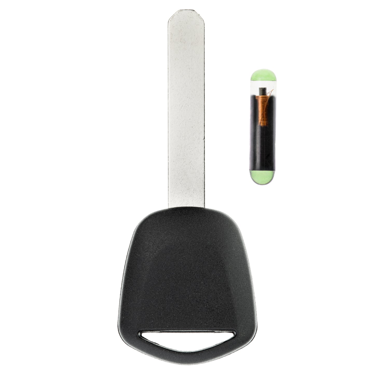 MT-KEY Auto Zünd Schlüssel Rohling HON66 + ID48 Transponder Wegfahrsperre kompatibel mit Honda City 02-08 Civic Gen.7 02-05 Cr-V Rd 02-06 FR-V 04-07 Jazz Gd 01-08 S2000 04-05 Stream 03-07