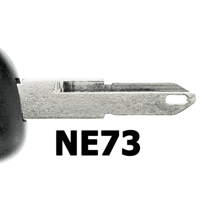 MT-KEY Auto Zünd Schlüssel Rohling NE73 + ID33 Transponder Wegfahrsperre kompatibel mit Renault Scenic I 96-98 Laguna I 95-01 Safrane 95-01 Master II 97-02 Megane I 96-98 Clio II 98-01 Espace III
