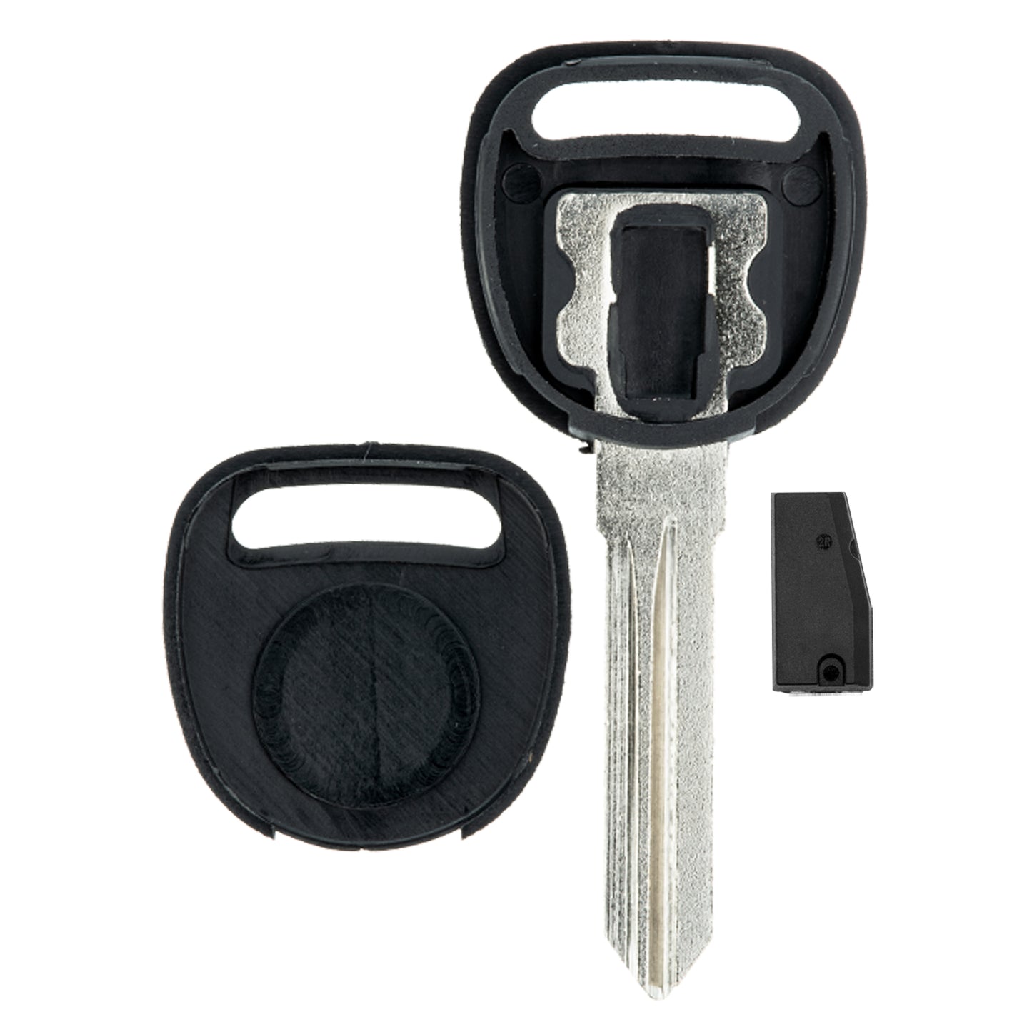MT-KEY Auto Zünd Schlüssel Rohling CY24 + ID33 Transponder Wegfahrsperre kompatibel mit Chrysler Crossfire Zh 03-08