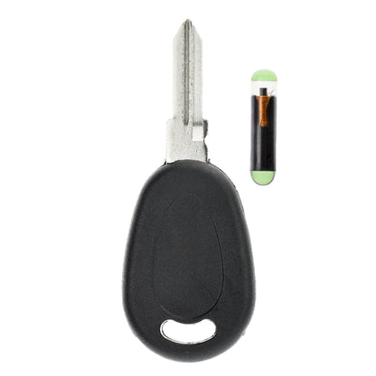 MT-KEY Auto Zünd Schlüssel Rohling GT10B + ID48 Transponder Wegfahrsperre kompatibel mit IVeco Daily 07-11