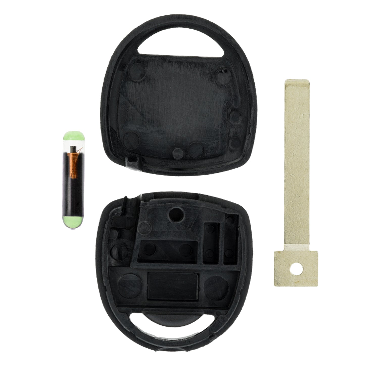 MT-KEY Auto Zünd Schlüssel Rohling HU100 + ID48 Transponder Wegfahrsperre kompatibel mit Chevrolet Colorado 08-12