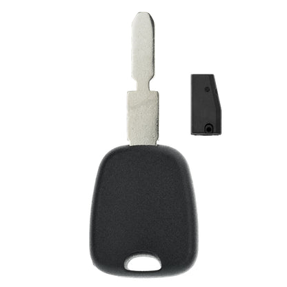 MT-KEY Auto Zünd Schlüssel Rohling NE78 + ID33 Transponder Wegfahrsperre kompatibel mit Peugeot 406 Bis Modellpflege 96-99