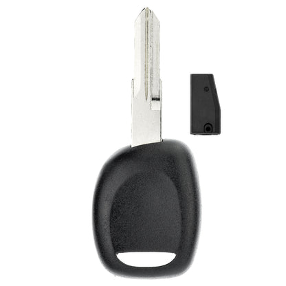 MT-KEY Auto Zünd Schlüssel Rohling VAC102 + ID33 Transponder Wegfahrsperre kompatibel mit Renault Clio I 95-98 Kangoo Kc 97-02 Twingo I 95-01 Laguna I 95-01 Safrane 95-01