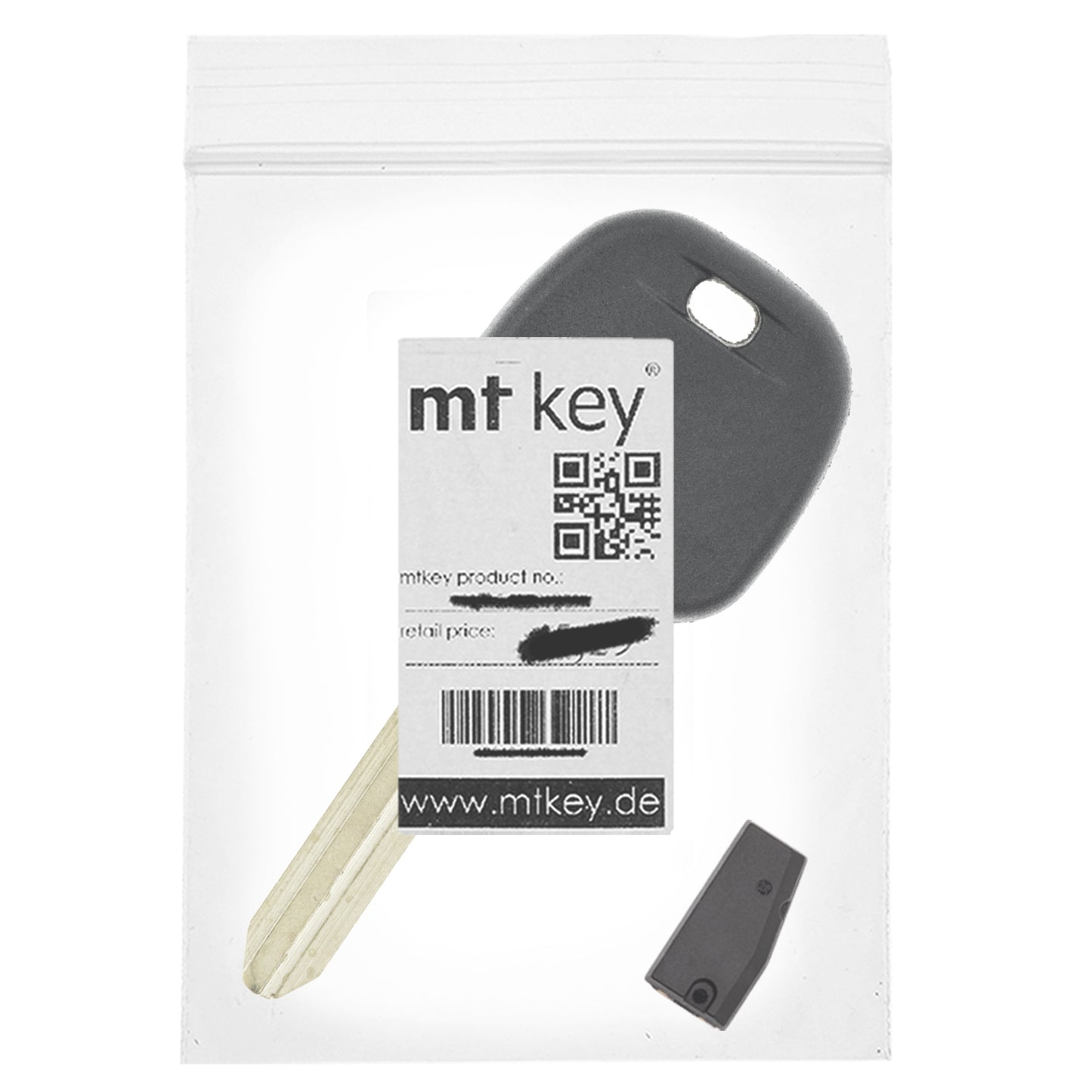 MT-KEY Auto Zünd Schlüssel Rohling TOY43 + ID33 Transponder Wegfahrsperre kompatibel mit Toyota Celica VI T20 95-99 Tarago 97-99