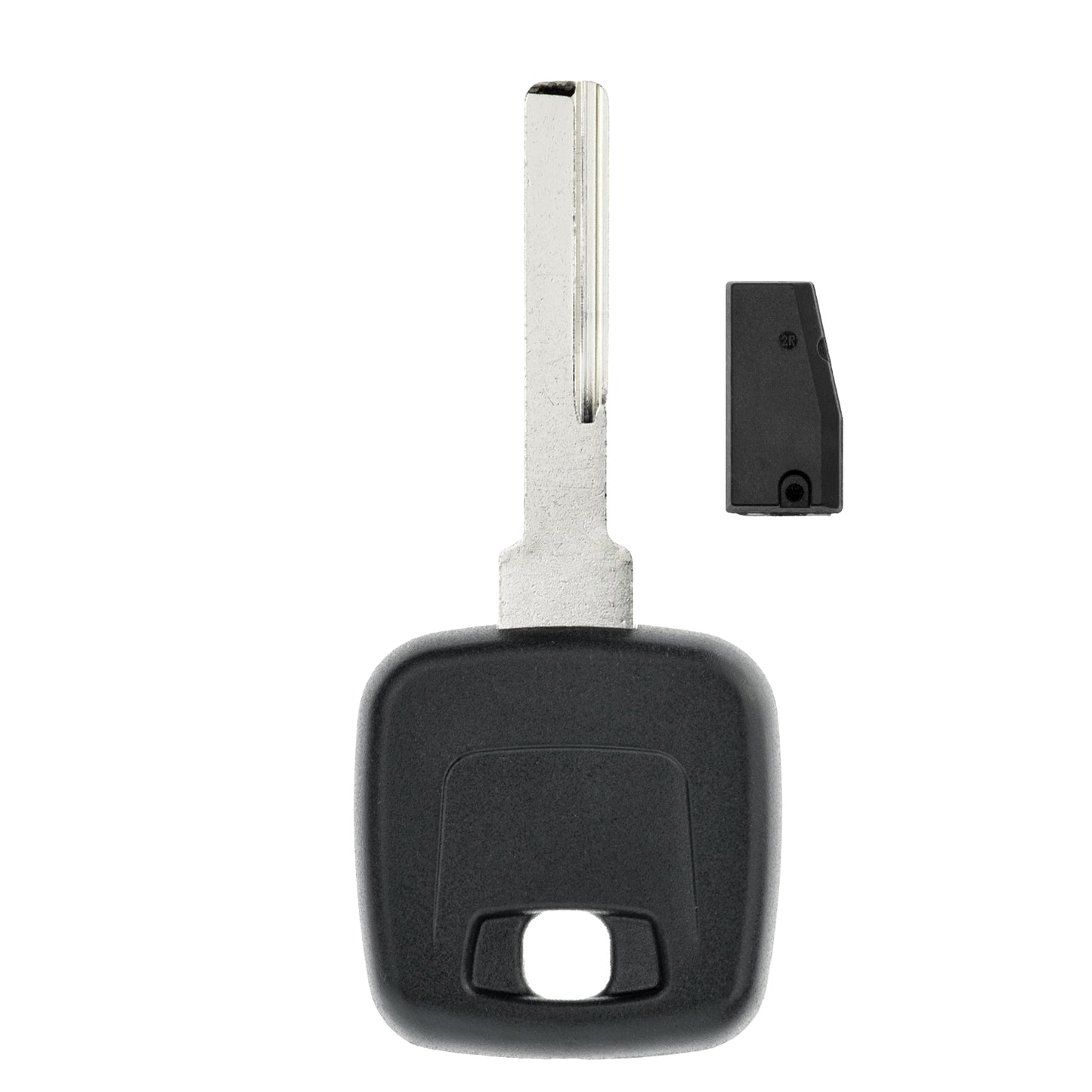 MT-KEY Auto Zünd Schlüssel Rohling HU56 + ID73 Transponder Wegfahrsperre kompatibel mit Mitsubishi Carisma I Da1A 95-99 Volvo S40 Vor Modellpflege 95-99 V40 Vor Modellpflege 95-99