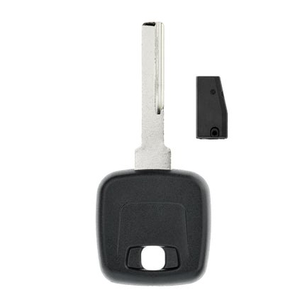 MT-KEY Auto Zünd Schlüssel Rohling HU56 + ID73 Transponder Wegfahrsperre kompatibel mit Mitsubishi Carisma I Da1A 95-99 Volvo S40 Vor Modellpflege 95-99 V40 Vor Modellpflege 95-99