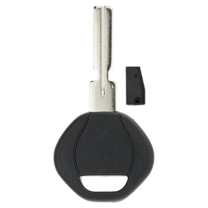 MT-KEY Auto Zünd Schlüssel Rohling HU58 + ID33 Transponder Wegfahrsperre kompatibel mit Bmw 3er E36 E46 95-01 5er E39 96-99 7er E38 95-98 8er E31 96-99 Z3 95-02