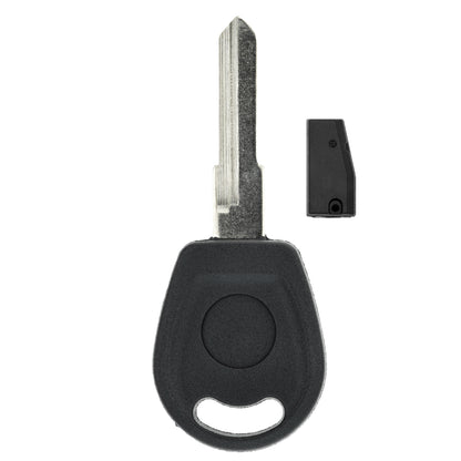MT-KEY Auto Zünd Schlüssel Rohling HU49 + ID33 Transponder kompatibel mit VW Caddy II Golf III 1H 95-98 Golf III Cabrio 1H Passat III B3 95-98 Polo III 6N 95-99 Transporter T4 7D 95-98 Vento 1H2 95-98