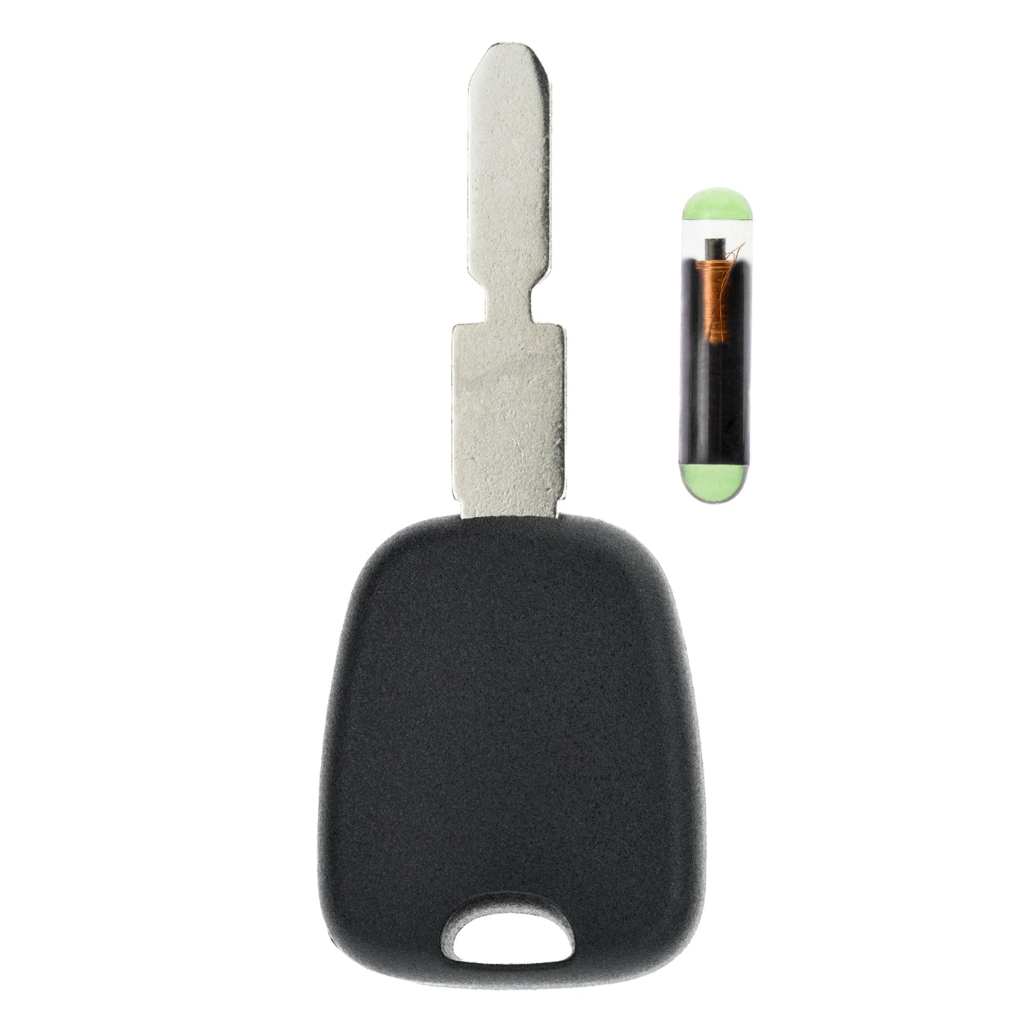 MT-KEY Auto Zünd Schlüssel Rohling NE78 + ID48 Transponder Wegfahrsperre kompatibel mit Peugeot 607 01-04