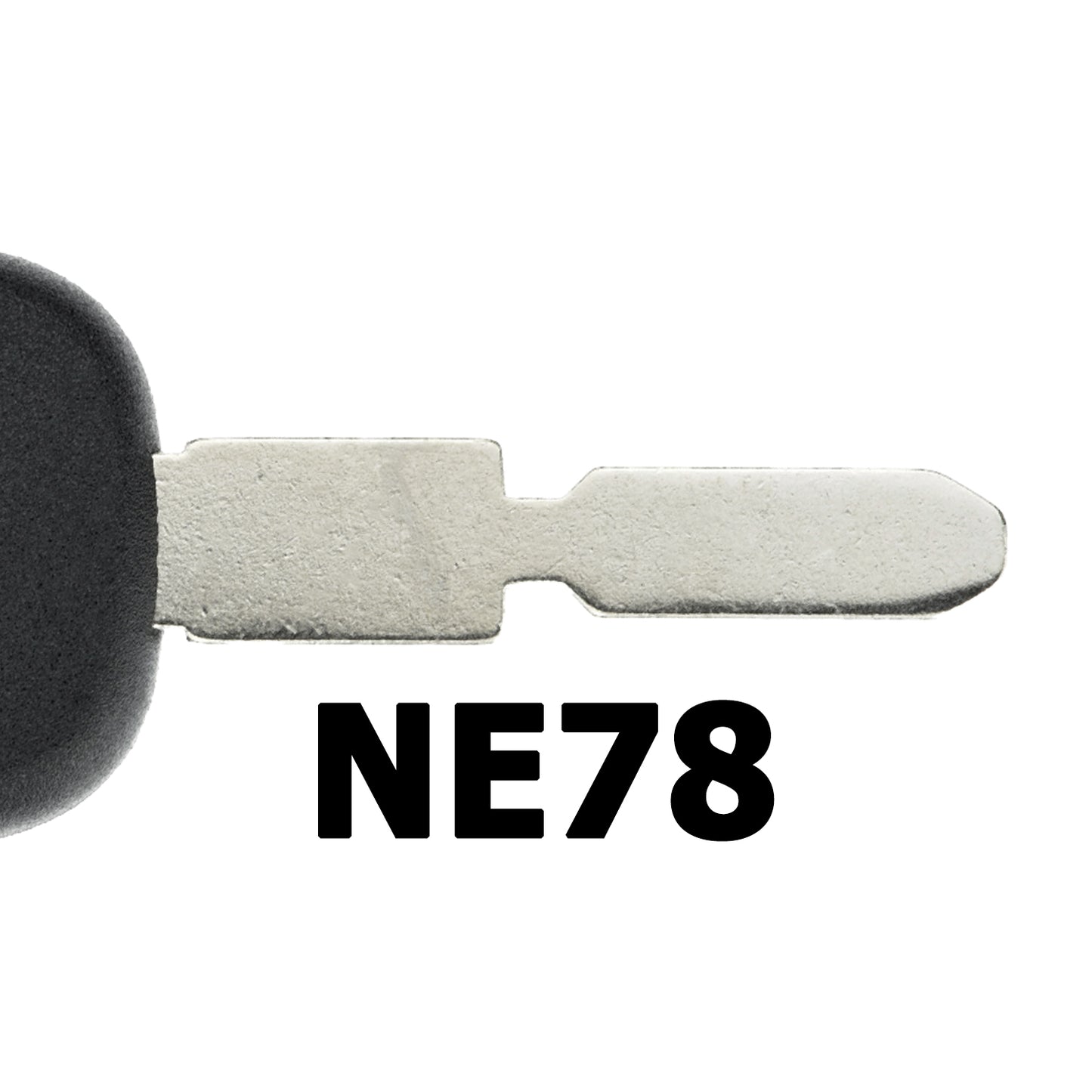 MT-KEY Auto Zünd Schlüssel Rohling NE78 + ID48 Transponder Wegfahrsperre kompatibel mit Peugeot 607 01-04