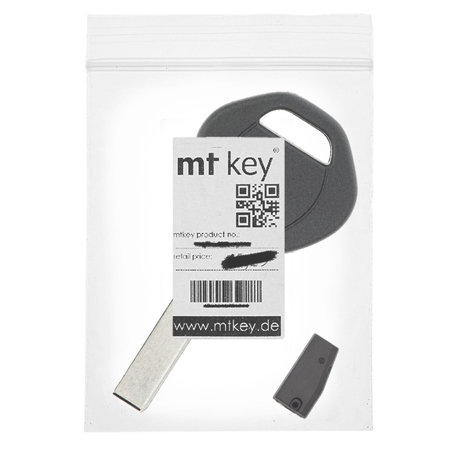 MT-KEY Auto Zünd Schlüssel Rohling HU92 + ID44 Transponder Wegfahrsperre kompatibel mit Land Rover Defender 99-03 Freelander Ln 00-03 Range Rover 96-02