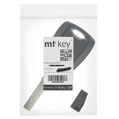 MT-KEY Auto Zünd Schlüssel Rohling SIP22 + ID44 Transponder Wegfahrsperre kompatibel mit Alfa Romeo 156 98-01 156 Sport Wagon 00-01