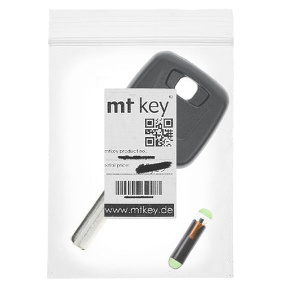 MT-KEY Auto Zünd Schlüssel Rohling NE66 + ID48 Transponder Wegfahrsperre kompatibel mit Volvo S60 P24 00-10 S80 Ts 99-07 Xc70 P2 00-07 Xc90 C 03-15