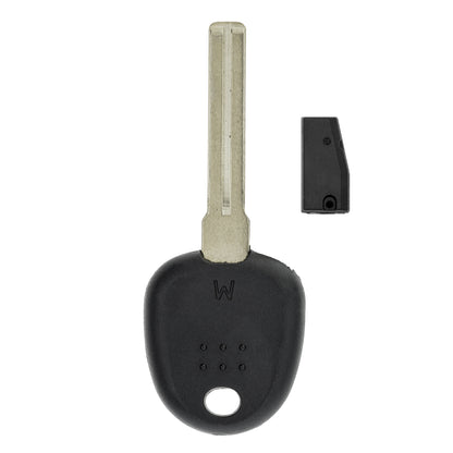 MT-KEY Auto Zünd Schlüssel Rohling HYN20 + ID46 Transponder Wegfahrsperre kompatibel mit Hyundai I20 I Pb 08-14 Lantra 07-11 Tucson II El 09-15 Kia Sportage III Sl 10-15