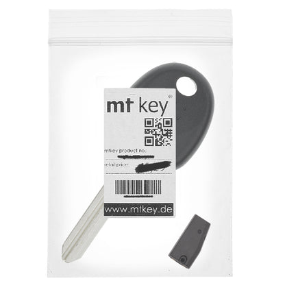 MT-KEY Auto Zünd Schlüssel Rohling HYN15 + ID46 Transponder Wegfahrsperre kompatibel mit Kia Rio II Jb 05-11