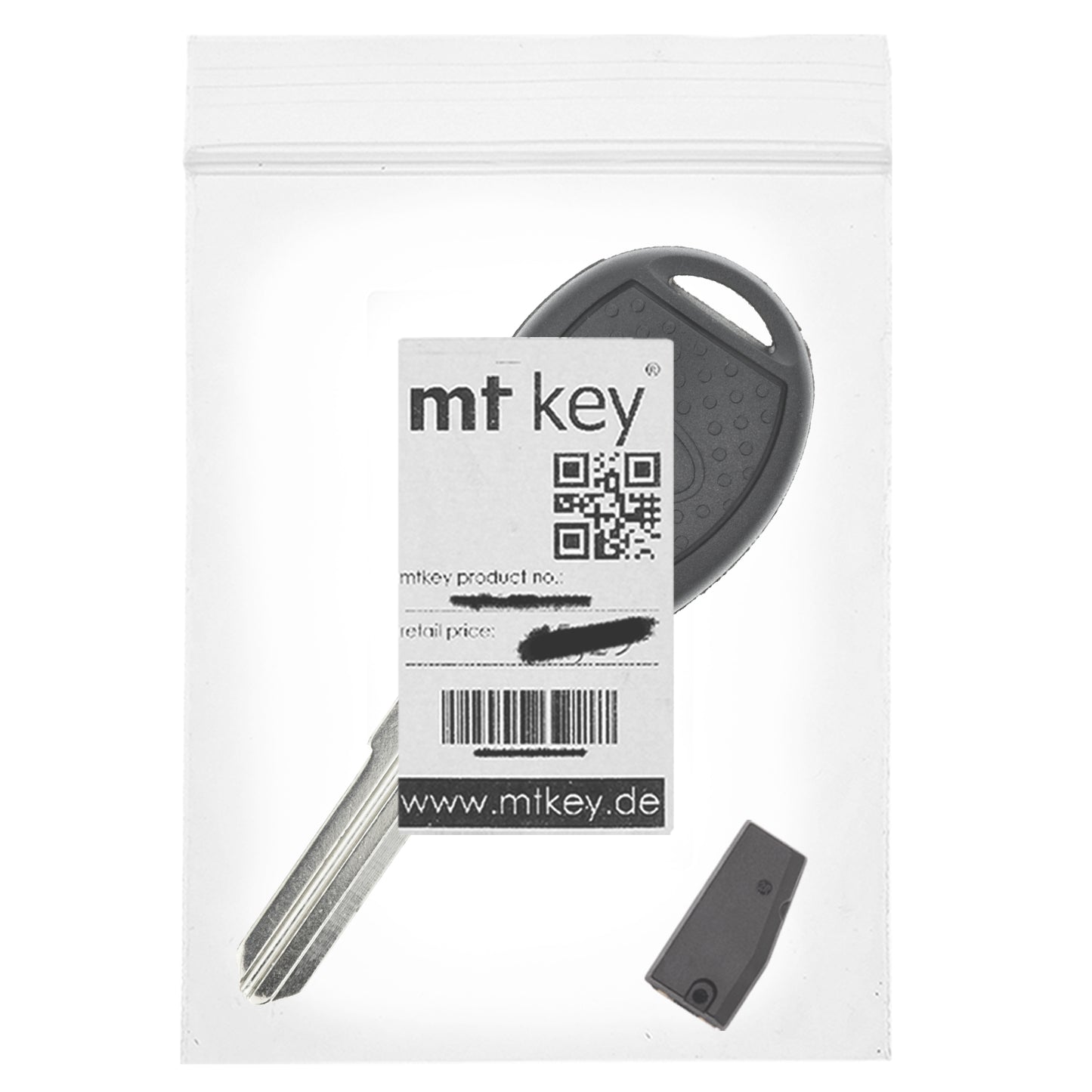 MT-KEY Auto Zünd Schlüssel Rohling NE75 + ID46 Transponder Wegfahrsperre kompatibel mit Land Rover Freelander I Ln Ab Facelift 03-06