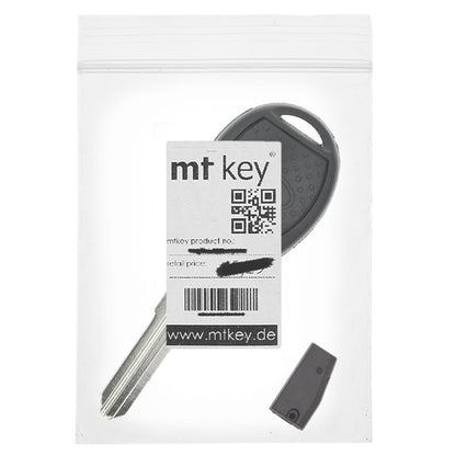 MT-KEY Auto Zünd Schlüssel Rohling NE75 + ID46 Transponder Wegfahrsperre kompatibel mit Land Rover Freelander I Ln Ab Facelift 03-06