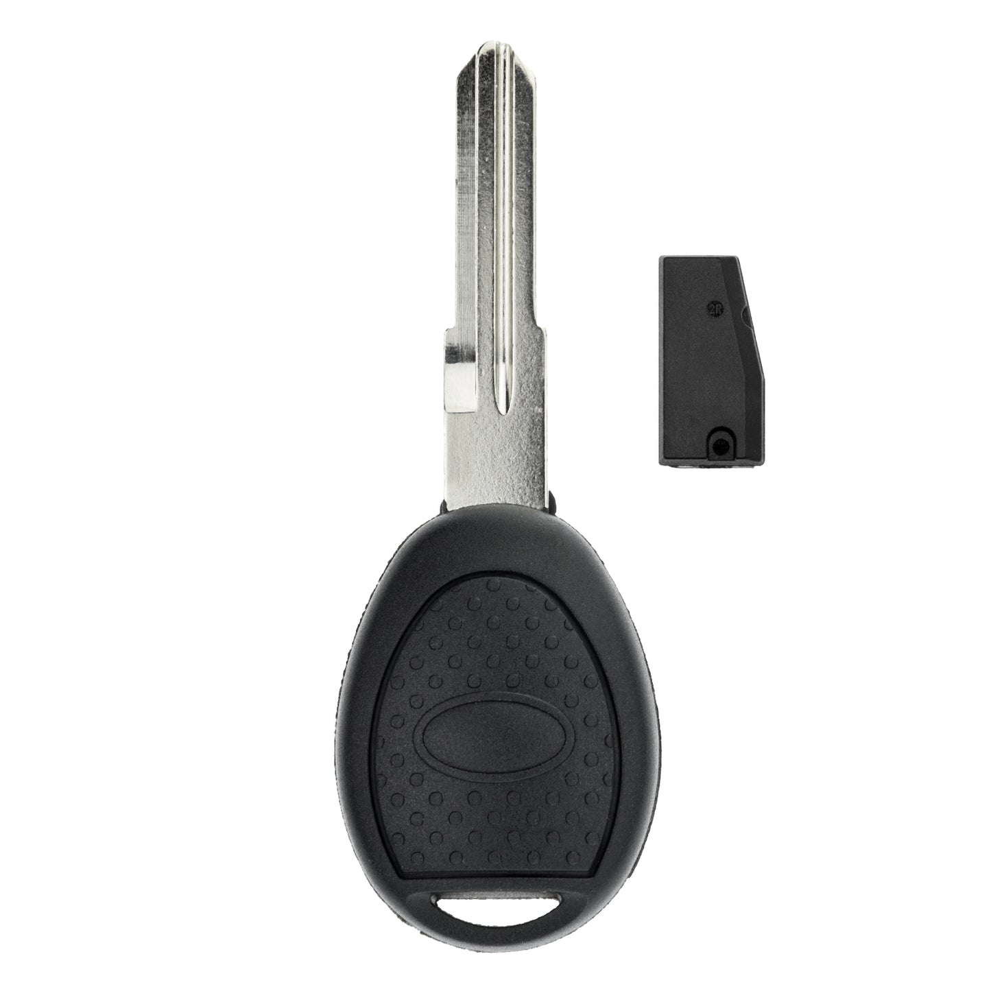 MT-KEY Auto Zünd Schlüssel Rohling NE75 + ID46 Transponder Wegfahrsperre kompatibel mit Land Rover Freelander I Ln Ab Facelift 03-06