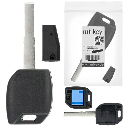 MT-KEY Auto Zünd Schlüssel Rohling SIP36 + ID46 Transponder Wegfahrsperre kompatibel mit Alfa Romeo Giulietta 940 10-16 Peugeot Boxer II 07-16