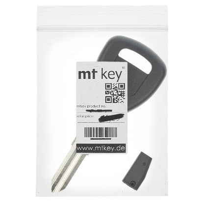 MT-KEY Auto Zünd Schlüssel Rohling HON58R + ID46 Transponder Wegfahrsperre kompatibel mit Acura Rl 05-10 Tl 04-06 Tsx 04-07