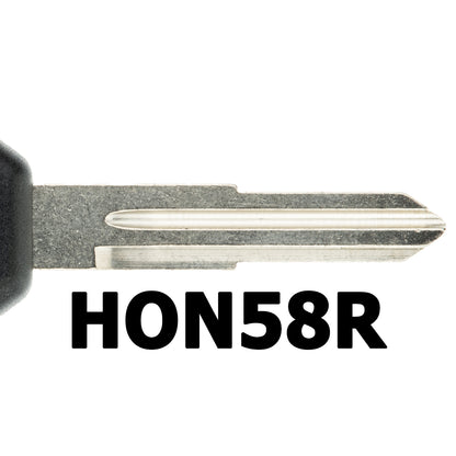 MT-KEY Auto Zünd Schlüssel Rohling HON58R + ID46 Transponder Wegfahrsperre kompatibel mit Acura Rl 05-10 Tl 04-06 Tsx 04-07