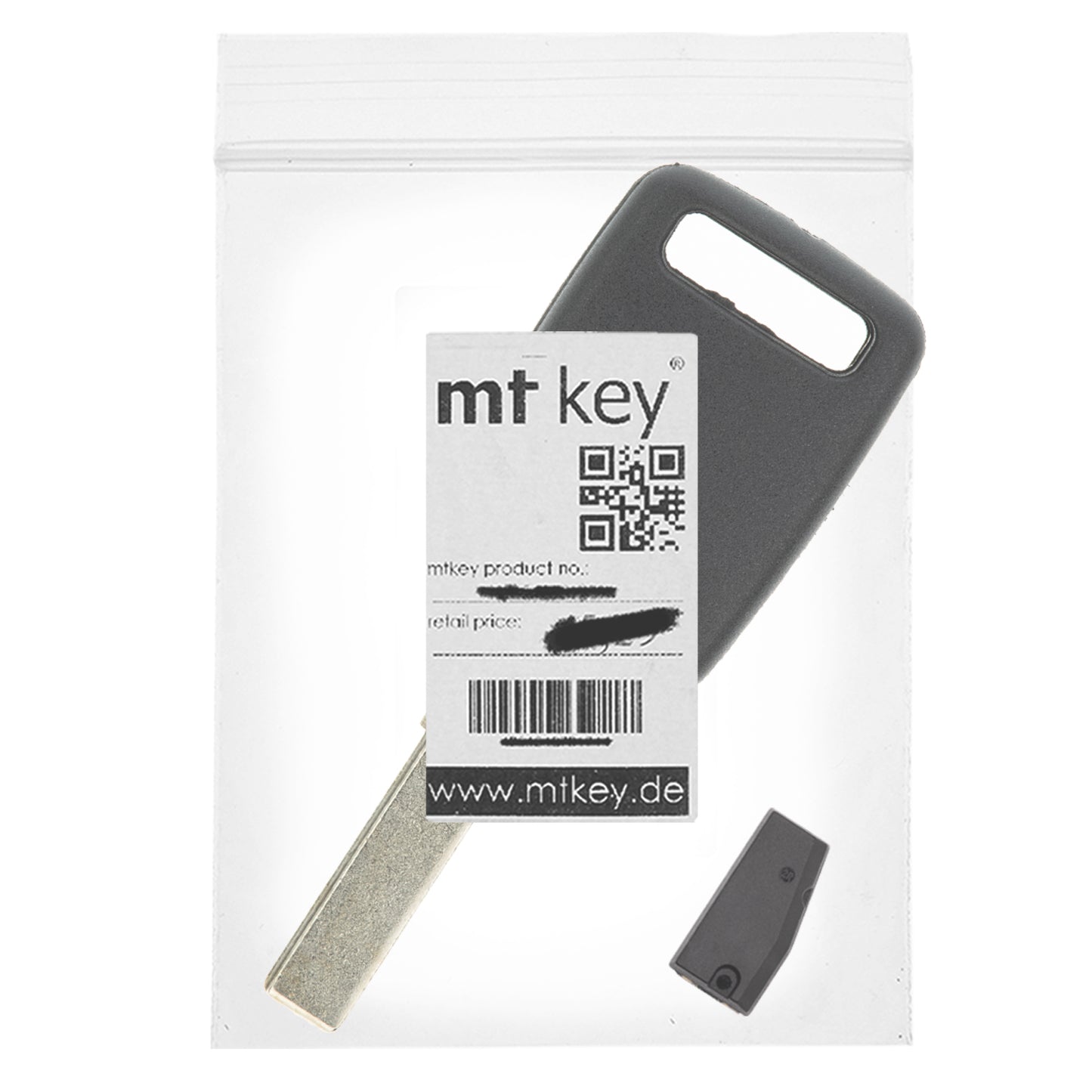MT-KEY Auto Zünd Schlüssel Rohling HU66 + ID46 Transponder kompatibel mit Audi A8 / S8 D3 4E Ab 2005