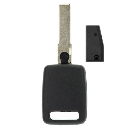 MT-KEY Auto Zünd Schlüssel Rohling HU66 + ID46 Transponder kompatibel mit Audi A8 / S8 D3 4E Ab 2005