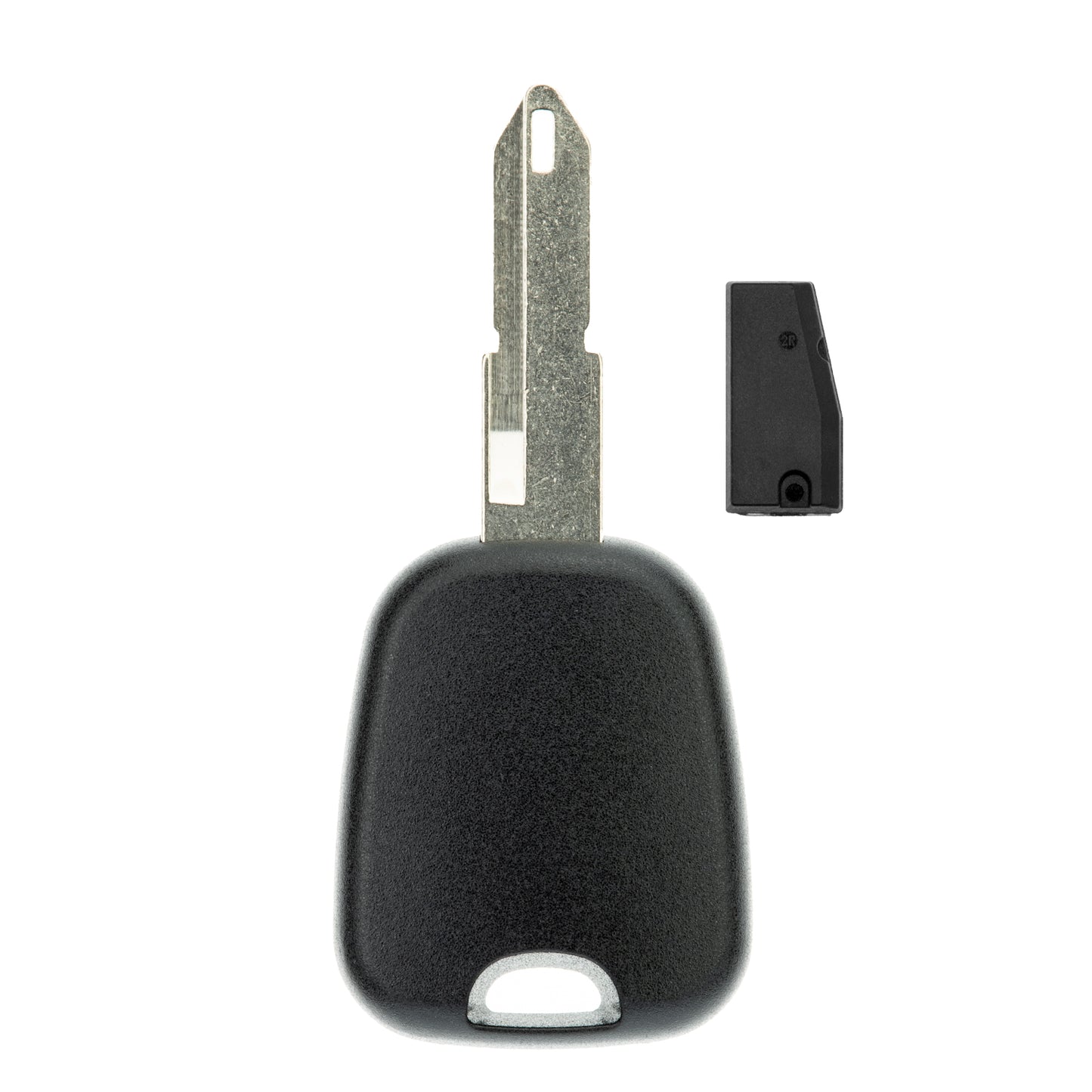 MT-KEY Auto Zünd Schlüssel Rohling NE72 + ID46 Transponder Wegfahrsperre kompatibel mit Dacia Symbol Ab 10 Nissan Primastar 03-14