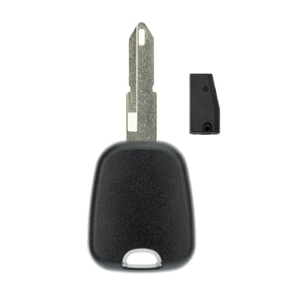 MT-KEY Auto Zünd Schlüssel Rohling NE72 + ID46 Transponder Wegfahrsperre kompatibel mit Dacia Symbol Ab 10 Nissan Primastar 03-14