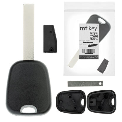 MT-KEY Auto Zünd Schlüssel Rohling HU83 + ID46 Transponder Wegfahrsperre kompatibel mit Citroen C5 01-17 Citroen C4 Picasso C8 C-Elysee Dispatch Jumpy II