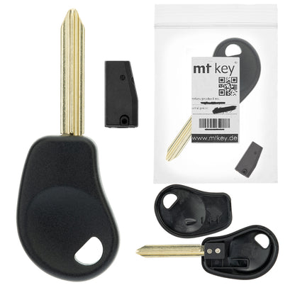 MT-KEY Auto Zünd Schlüssel Rohling SX9 + ID46 Transponder Wegfahrsperre kompatibel mit Citroen Saxo Modpf 99-03 Xsara Modpf 00-06 Xsara Picasso 99-06 Fiat Scudo I 222 02-06 Peugeot Expert I 01-06